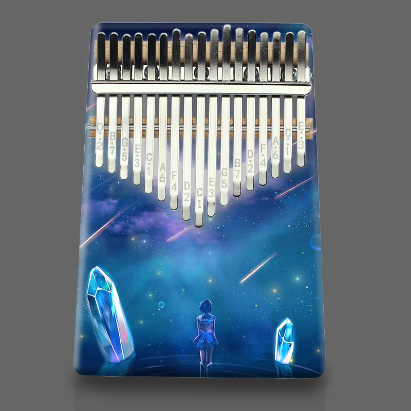 Musical Instrument For Beginners - Kalimba a 17 Tasti Colorata, Pianoforte