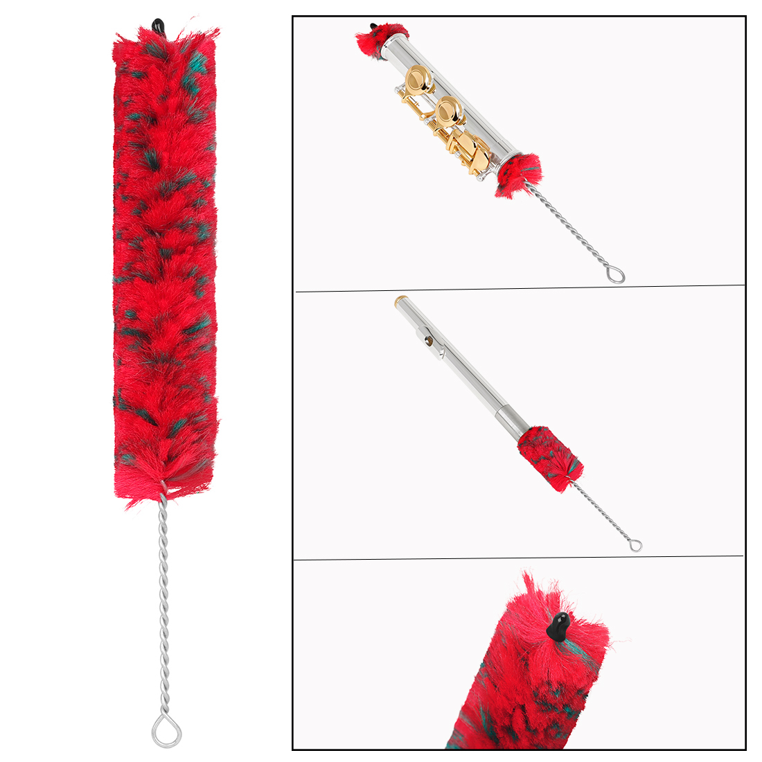 Musical Instrument Piccolo - Spazzola per la pulizia del sassofono/clarinetto/flauto/piccolo