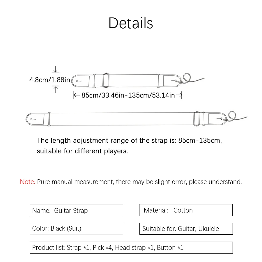 Tracolla per chitarra da 7 pez - Musical Instrument Types recensione e prezzo