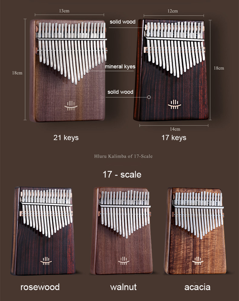 Hluru Kalimba 17 tasti con for - Musical Instrument For Beginners recensione e prezzo