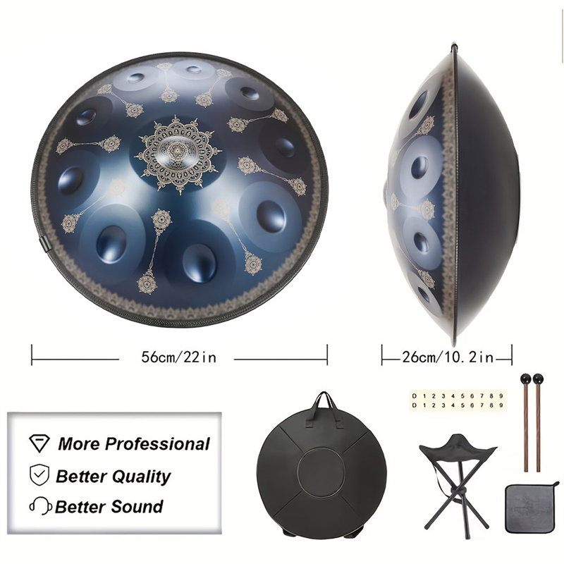 Handpan a 10 note da 22 pollic - Musical Instrument For Beginners recensione e prezzo