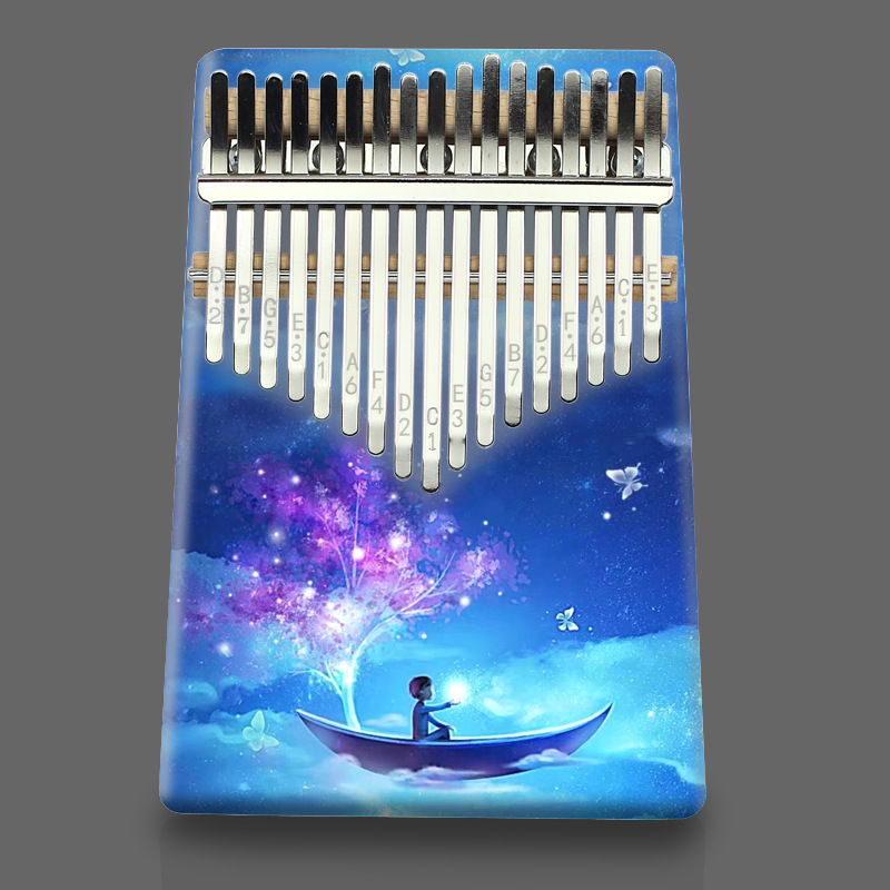 Kalimba a 17 Tasti Colorata, P - Musical Instrument For Beginners recensione e prezzo