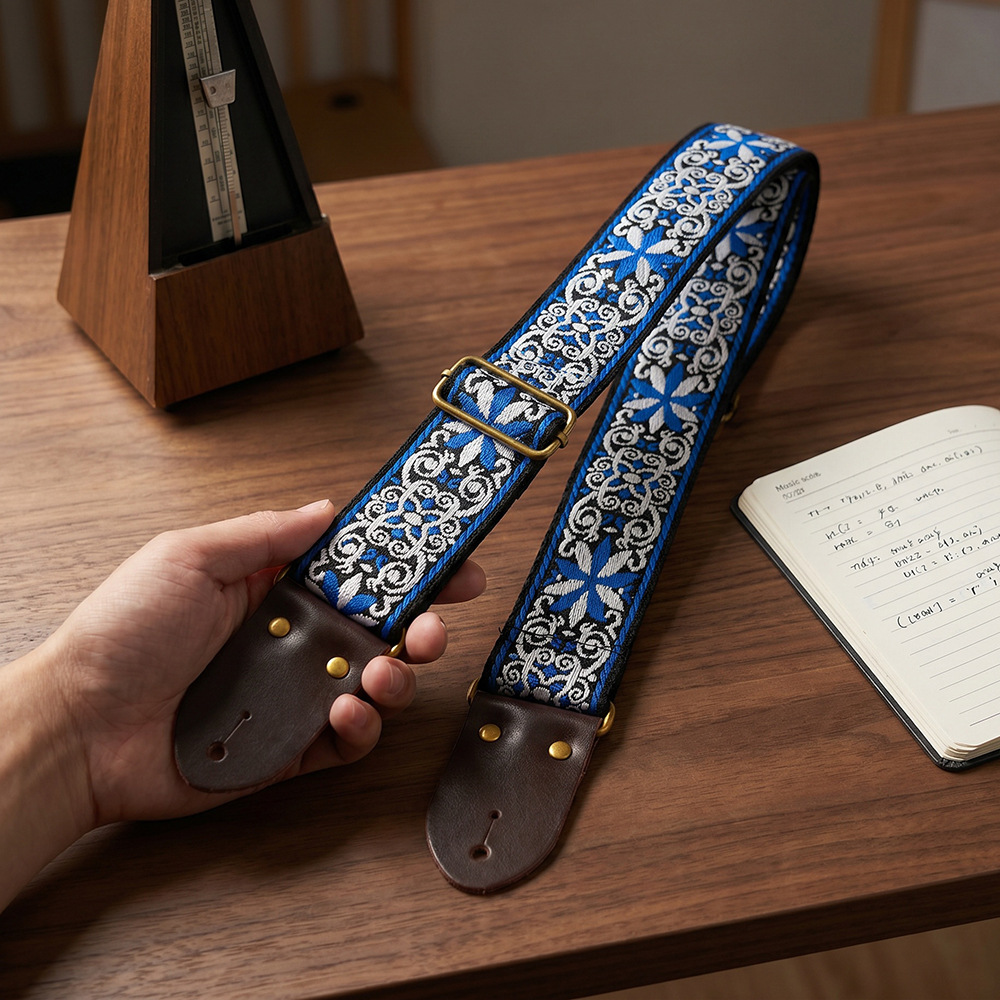 Tracolla per Chitarra Ricamata - Musical Instrument Types recensione e prezzo