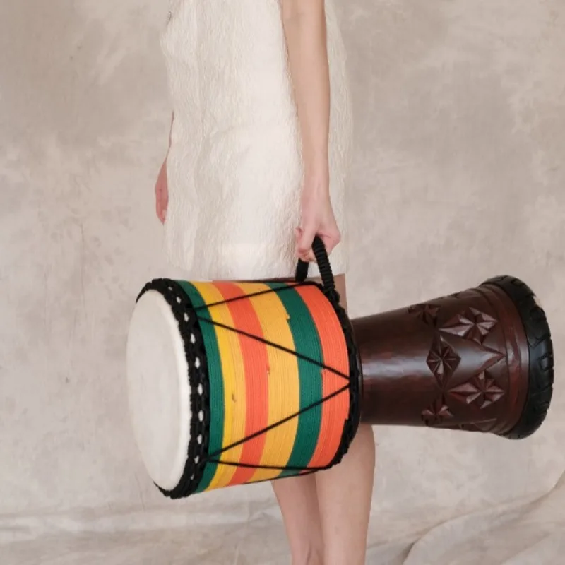 Tamburo africano in mogano Dje - Musical Instrument Types recensione e prezzo