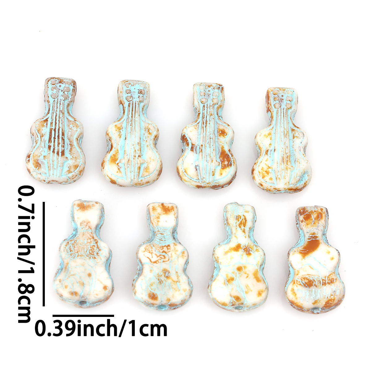 5/10 pz Perline in Vetro Vinta - Musical Instrument Glass recensione e prezzo